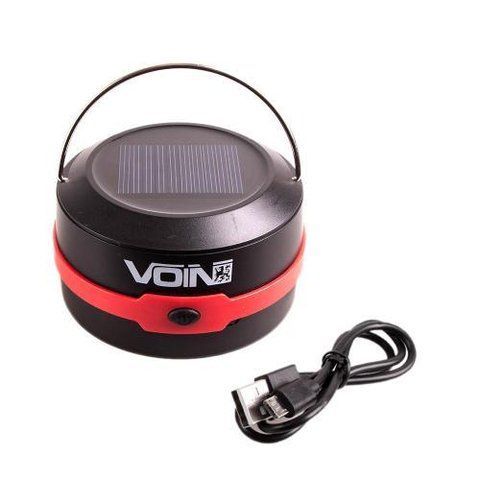 Фонарь для кемпинга VOIN VL-53, 3W Power Bank 1200m Ah/сон. панель/складной VL-53 фото
