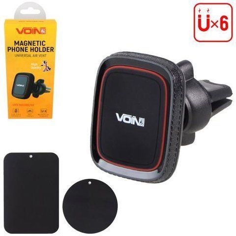 Магнитный держатель для телефона в машину VOIN UHV-5003BK-RD UHV-5003BK/RD фото