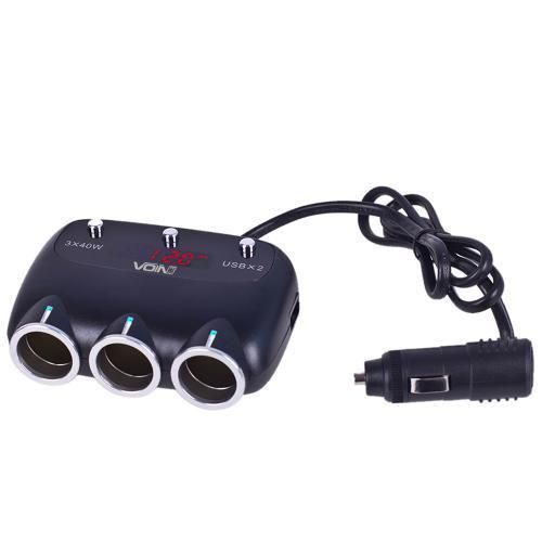 Разветвитель прикуривателя Voin SC-3003, 12/24В, 3 выхода, 2 USB SC-3003 фото