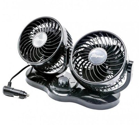 Вентилятор автомобильный двойной 12V 5 дюймов, два режима Elegant EL 101 548 EL 101 548 фото