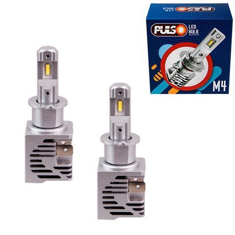 Лампи світлодіодні LED PULSO M4 H3 9-32V 25W 6000K M4-H3 фото