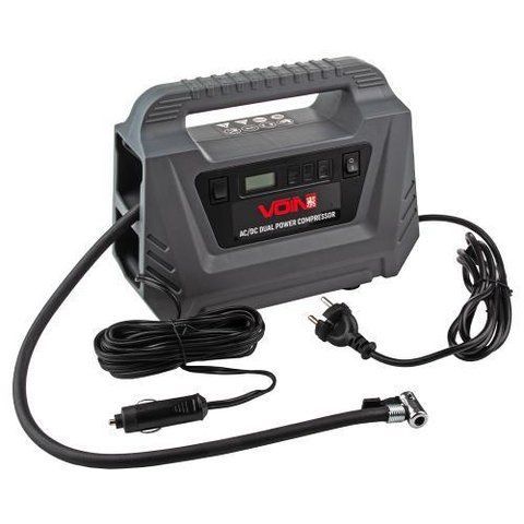 Компресор автомобільний VOIN VC-220 25 л/хв 12V/220V з автостопом VC-220 фото