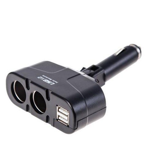 Подовжувач прикурювача 2 виходи + 2USB 1,5А 12-24V VOIN WF-0668 WF-0668 фото