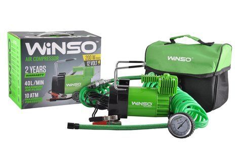 Компресор автомобільний 10 Атм 40 л/хв 200 Вт Winso 126000 126000 фото