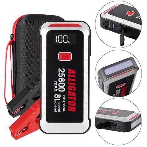 Пусковое устройство Alligator JS847 Jump Starter 1500A/2500A 25800mAh со Smart-клемами JS847 фото