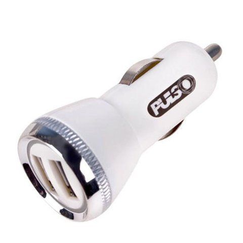 Автомобільний зарядний пристрій 2USB 12-24V 2,4A PULSO C-2402W C-2402W фото