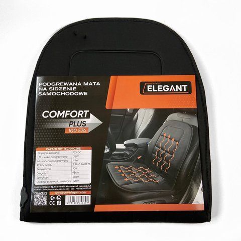 Накидка на сидение с подогревом Elegant EL100574, 12В, 35-45Вт, 98х48см 100574 фото
