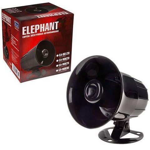 Сирена для автосигналізації Elephant СА-90620, 20Вт, 6 тональна, 12V 90620 фото
