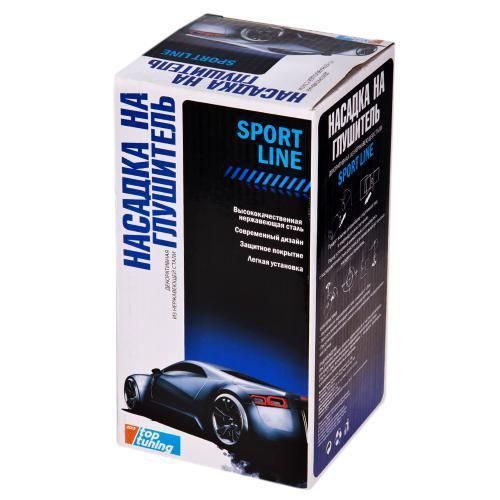 Насадка на глушитель Vitol НГ-0016 внутр.d 89*64мм для Toyota L/C 100 прямая одинарная НГ-0016 фото
