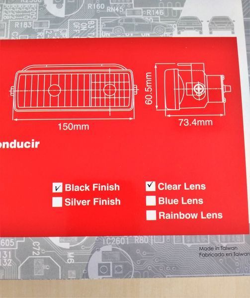 Автомобильные противотуманные фары Sirius NS-159 B-C, Цоколь H3, 12В, 55W, 150х60мм NS-159B-C фото