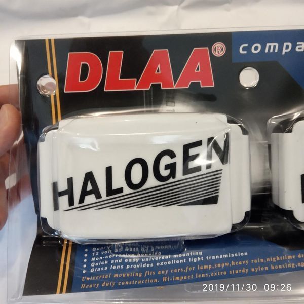 Автомобильные противотуманные фары DLAA LA7020 O-W, Цоколь H3, 12В, 55W, 100х42mm, крышка, комплект 2шт 7020OW фото