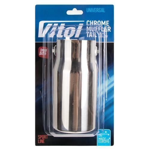 Насадка на глушитель Vitol НГ-0471, внутр.d 64мм на трубу 40-60мм, прямая одинарная НГ-0471 фото