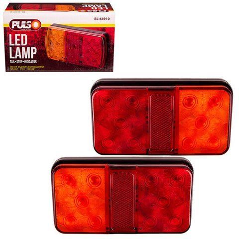 Ліхтарі задні додаткові універсальні 10LED 12-24V 150х80х30мм Pulso BL-64910 комплект 2шт BL-64910 фото