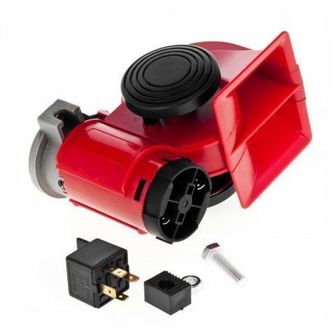 Сигнал автомобільний звуковий Elephant CA-10405, 12V, 2-х тональний, 115-139 дБ 10405 фото