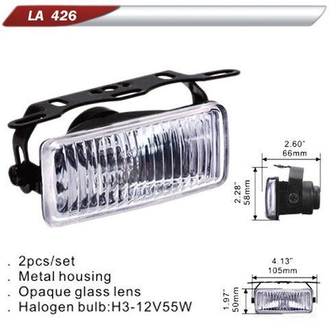 Автомобільні протитуманні фари DLAA LA 426 W, Цоколь H3, 12В, 55W, 105х50мм, комплект 2шт LA426W фото